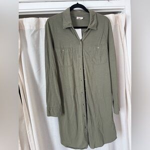 FAHERTY - button down shirt/dress NEW